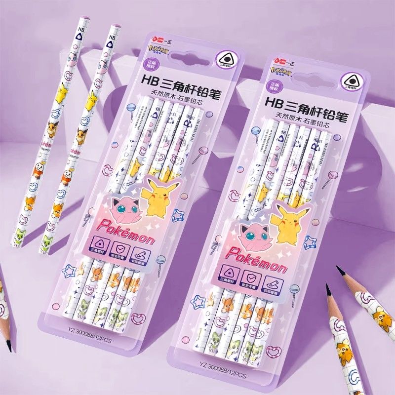 Stationery Warehouse - Pensil Kayu Segitiga Pokémon 2B, Alat