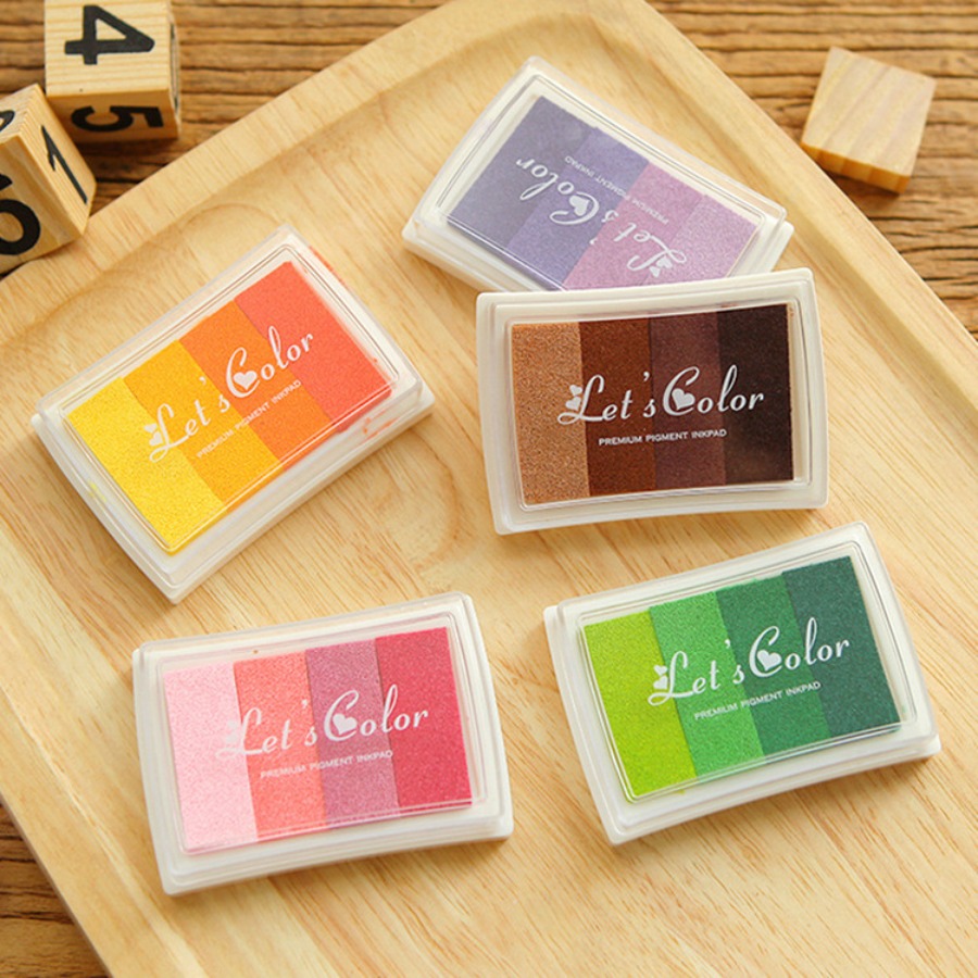 Self Inking Stamp - Bantalan Tinta Warna Gradasi untuk Kerajinan,