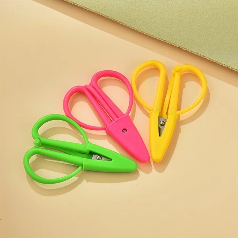 Scissors Stainless Craft - Gunting Mini Portabel dengan Penutup, Gunting