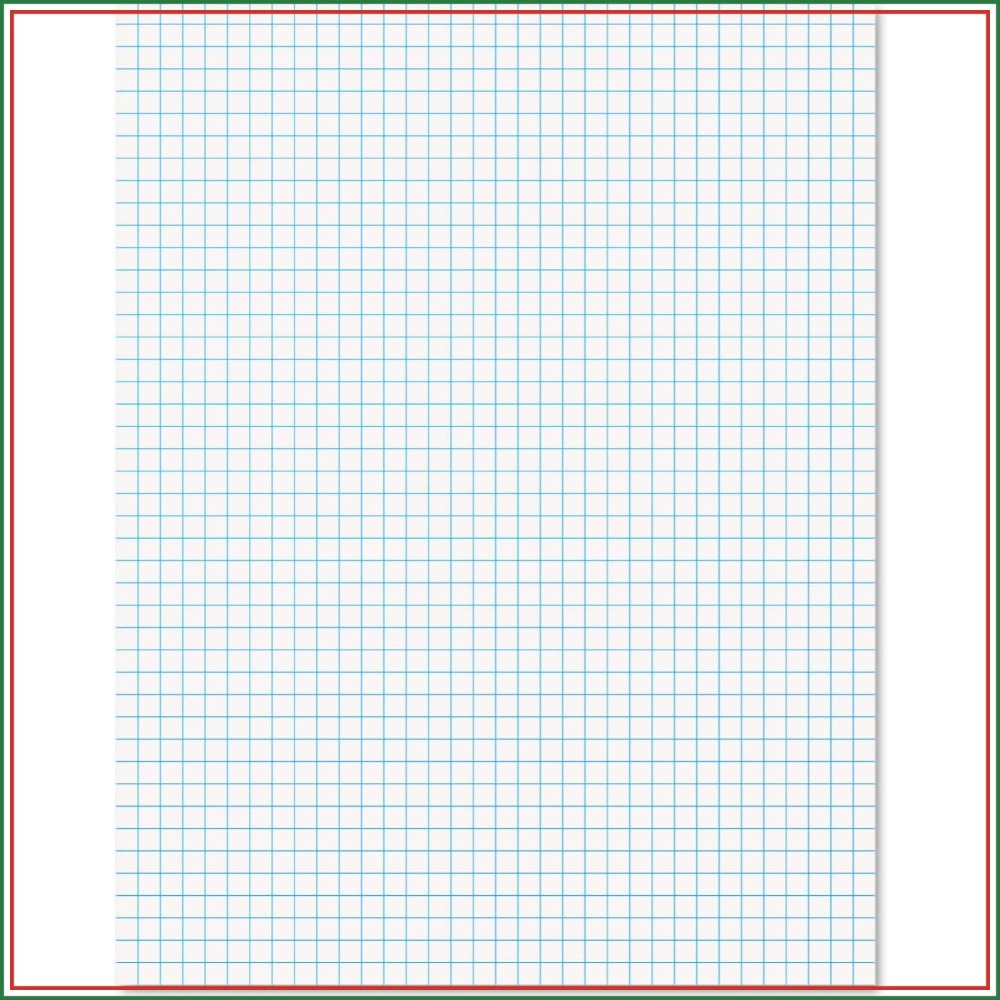 Graph Paper Pad - Buku Kertas Grafik Quad Ruled 8.5x11