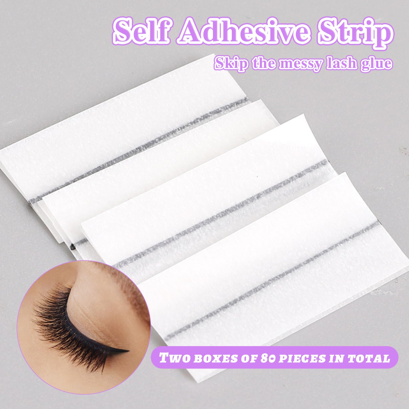 Strip perekat bulu mata 80 bua - Glue Stick Pack ulasan dan harga
