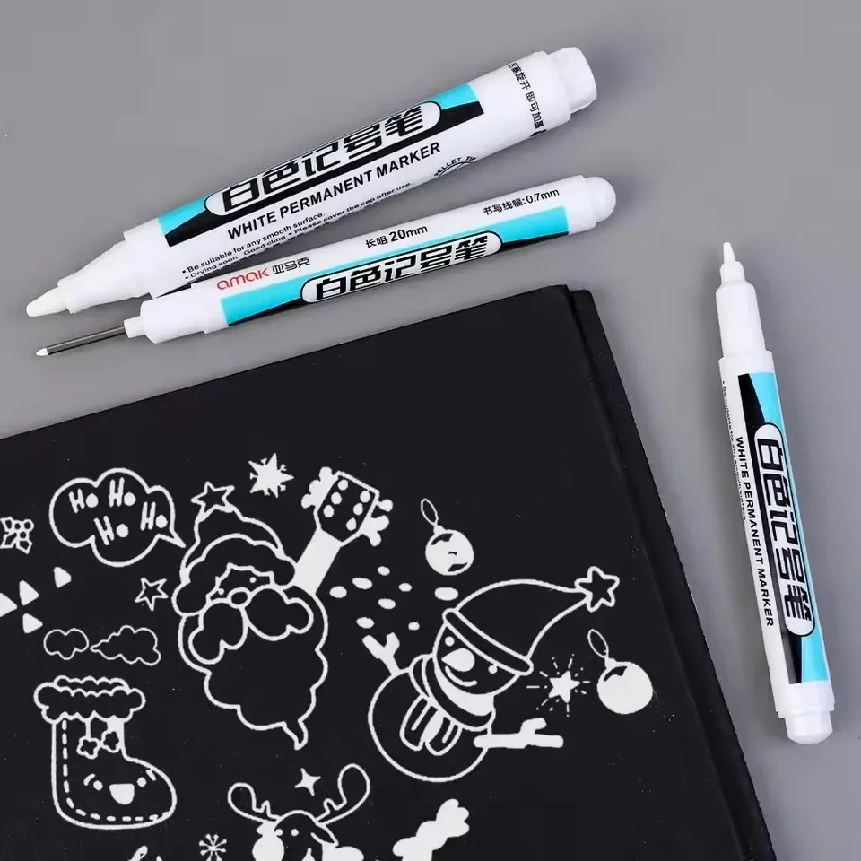 0.7/1.0/2.5MM Pena Spidol Perm - Stationery Supply ulasan dan harga