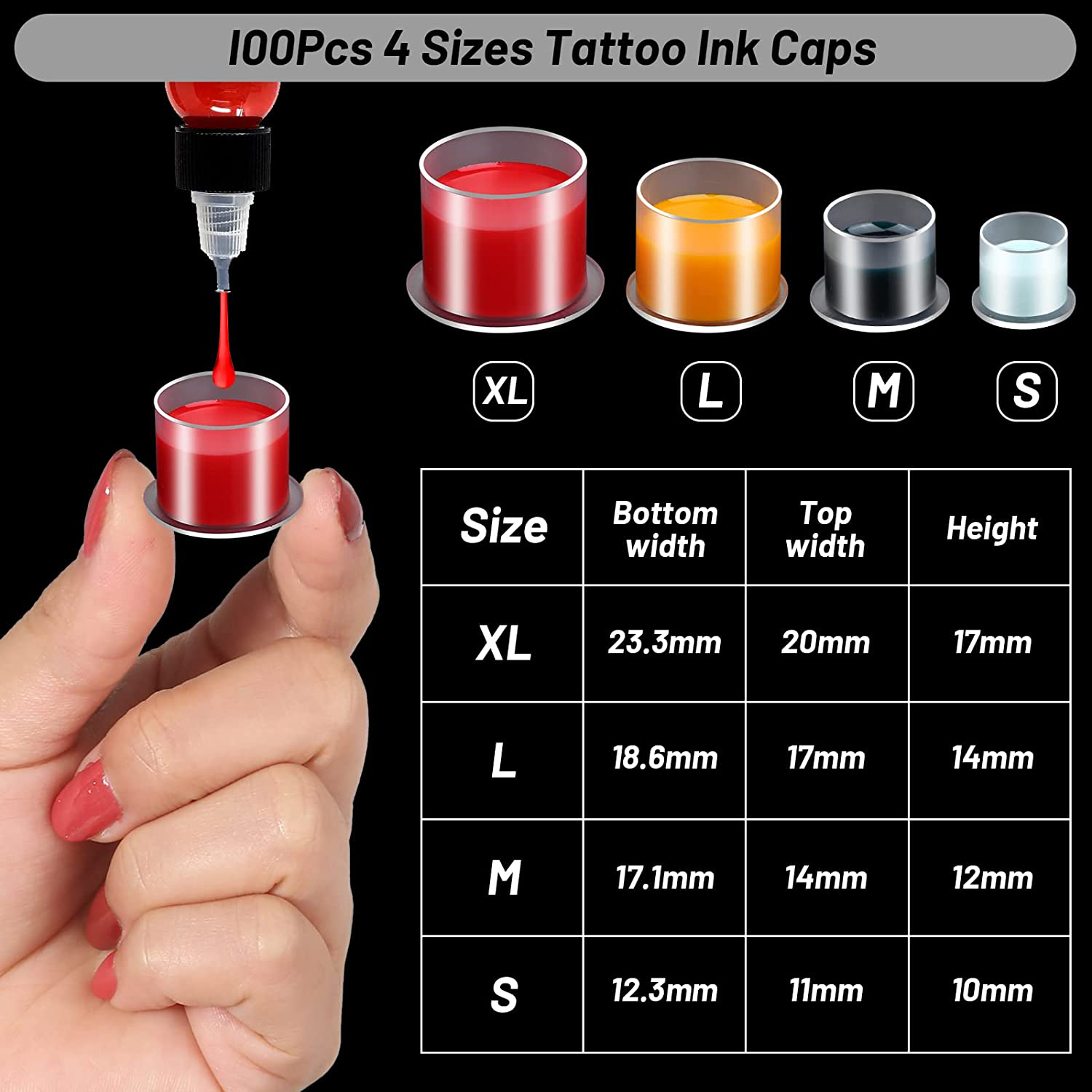 100 Buah Tutup Cangkir Tinta T - Calligraphy Ink Bottle ulasan dan harga