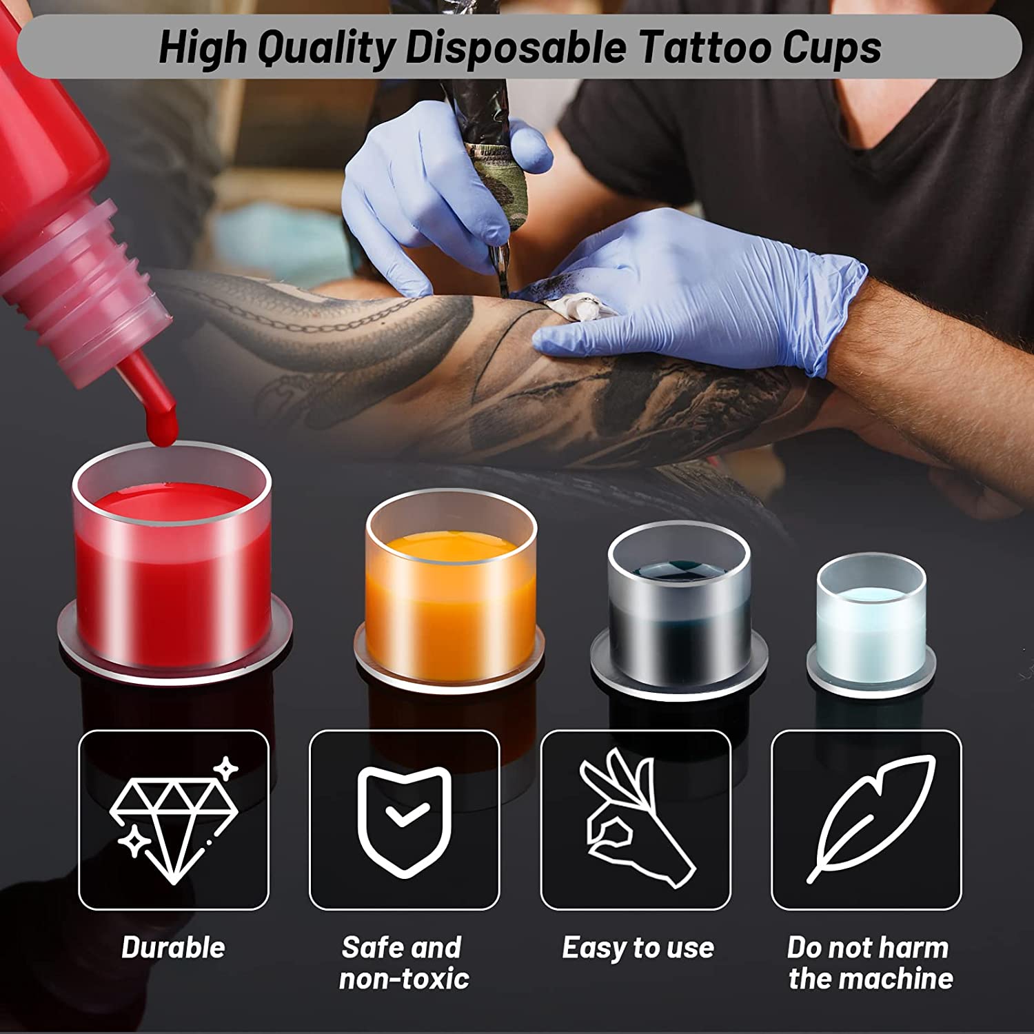 100 Buah Tutup Cangkir Tinta T - Calligraphy Ink Bottle ulasan dan harga