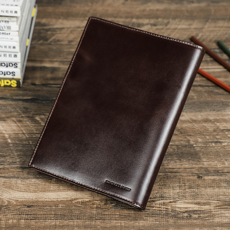 Kulit asli buatan tangan A5 La - Office Stationery Supply Business ulasan dan harga