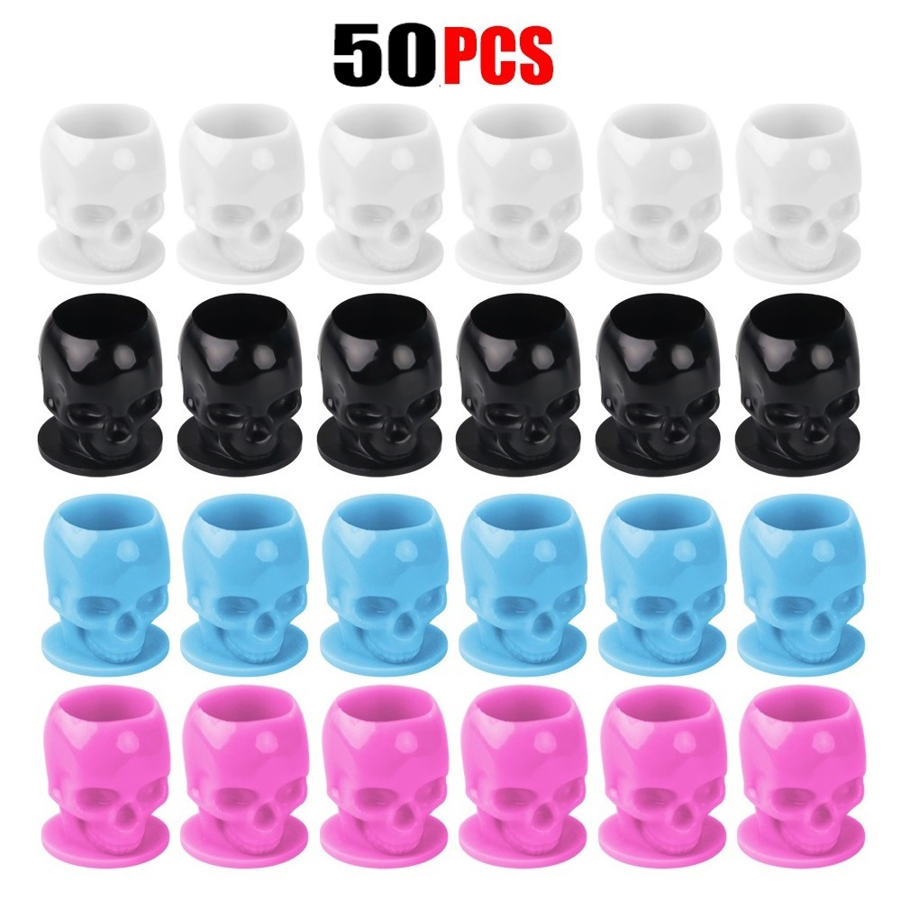 50 buah wadah desain tengkorak - Calligraphy Ink Bottle ulasan dan harga