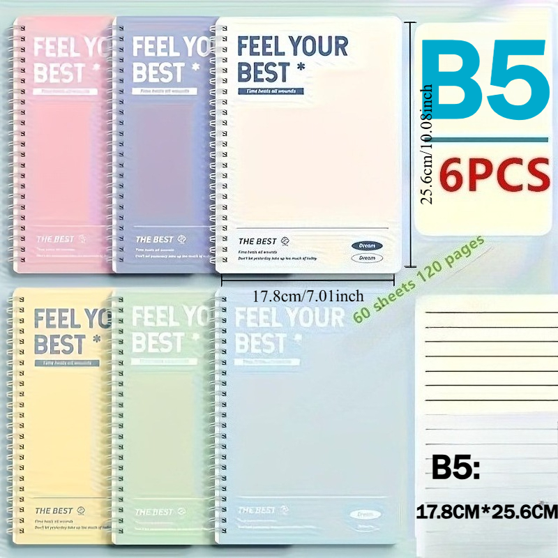 6 Buah Buku Catatan Spiral, Bu - Graph Paper Pad ulasan dan harga