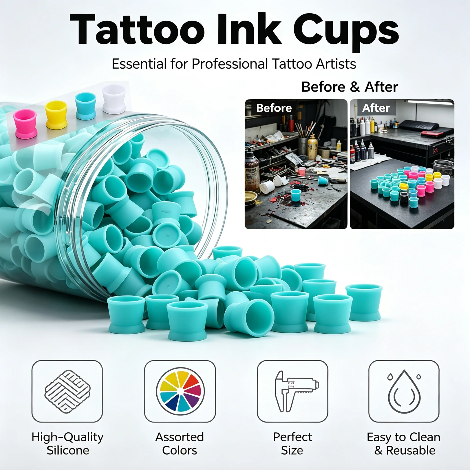 50/100/300 Buah Cangkir Tinta  - Calligraphy Ink Bottle ulasan dan harga