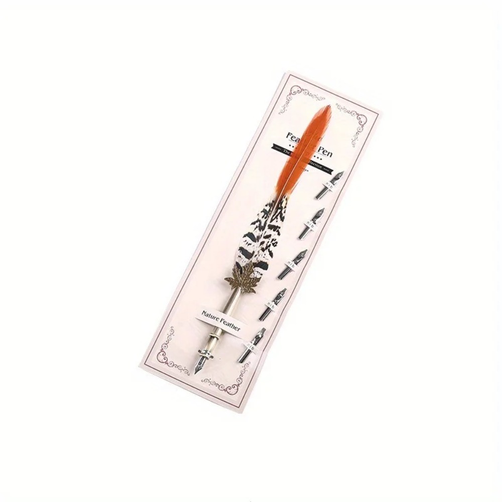 Pena Bulu Merak Vintage Eropa  - Fountain Pen Ink ulasan dan harga