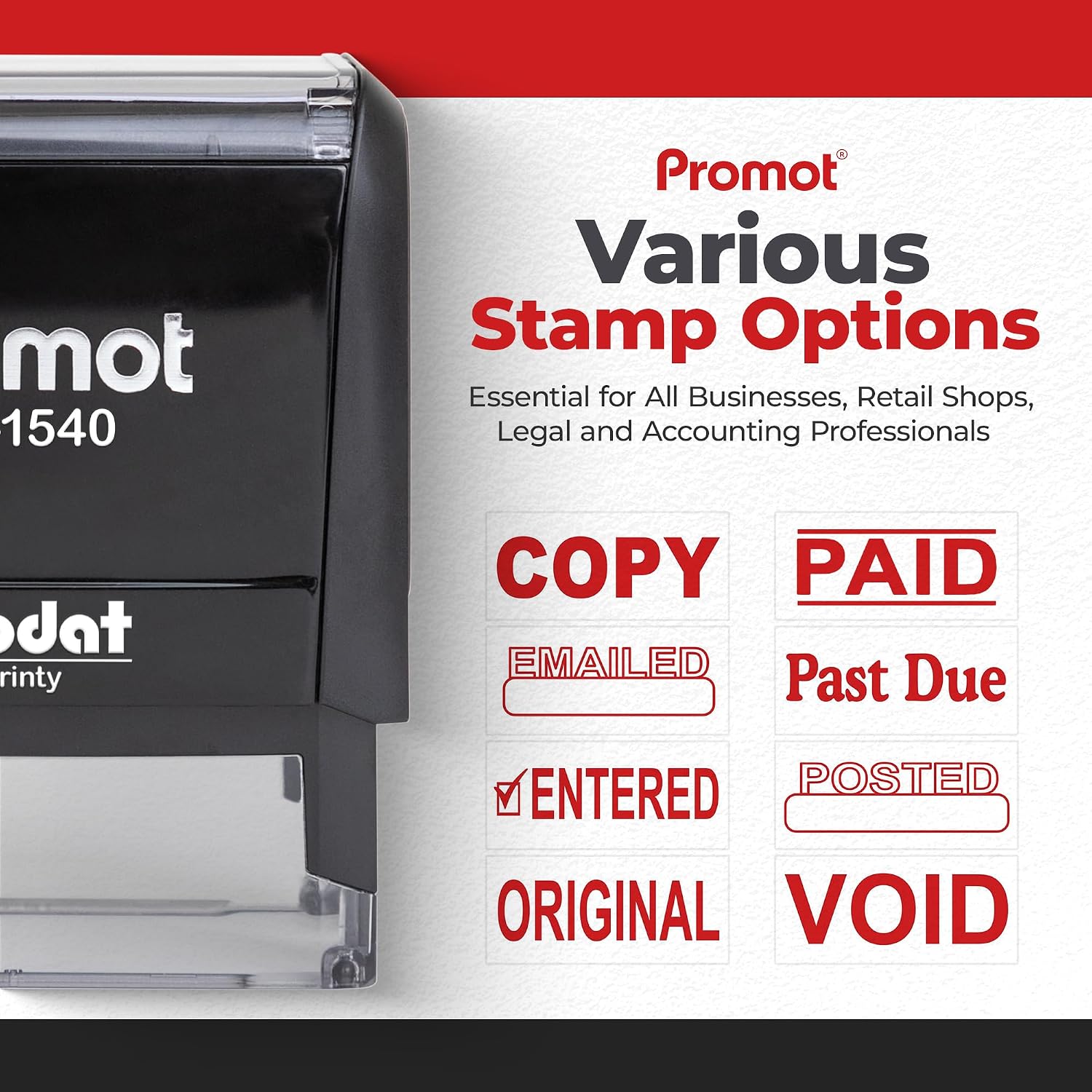 Stempel Kantor Isi Ulang Merah - Self Inking Stamp ulasan dan harga