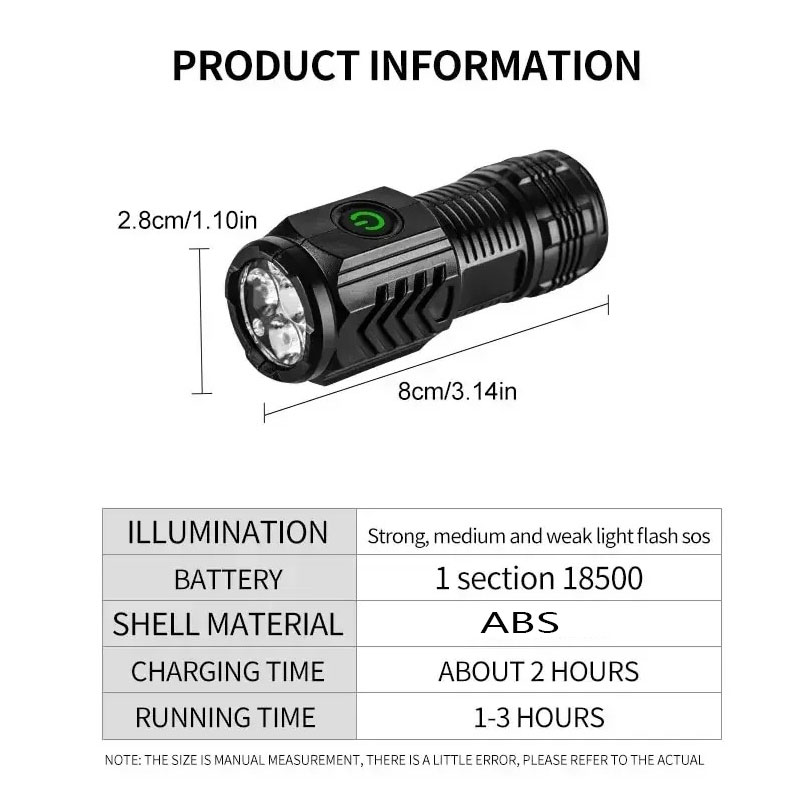 Senter Mini 3LED dengan Klip P - Stationery Supply ulasan dan harga