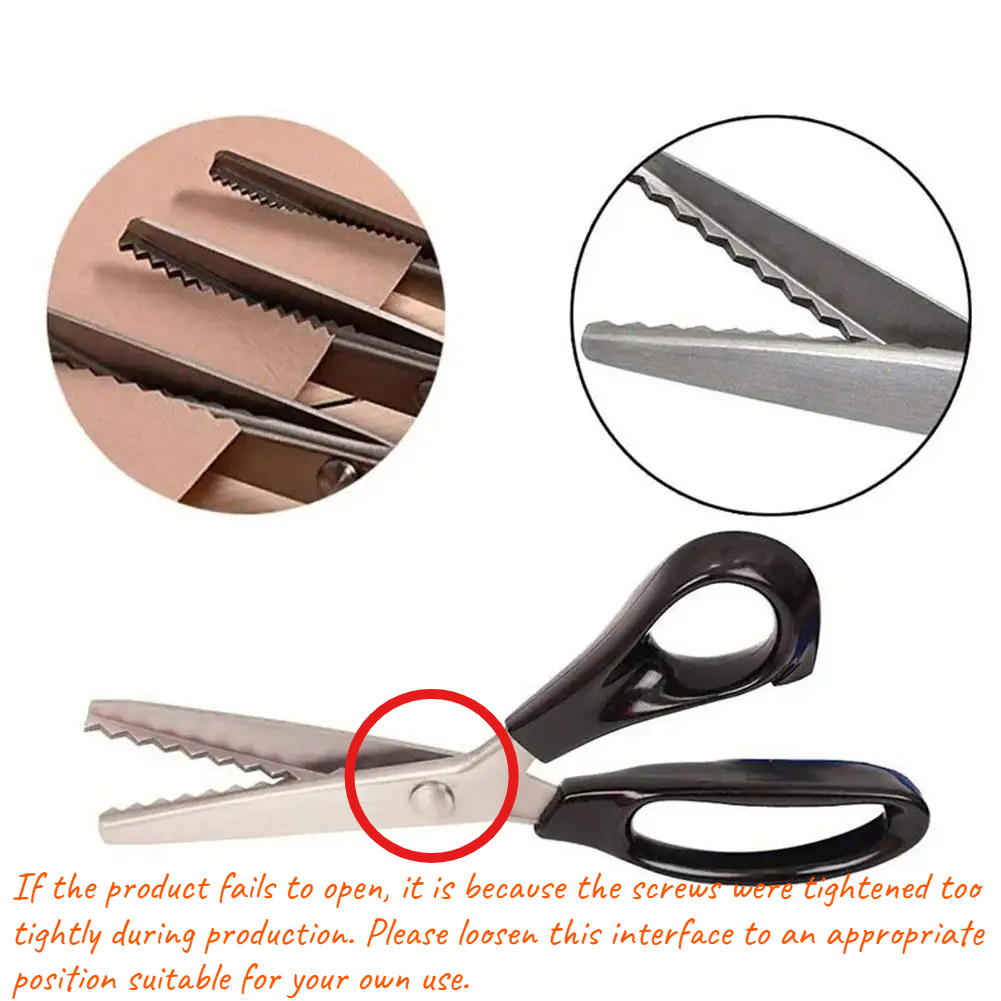 Gunting Zig Zag Baja Anti Kara - Scissors Stainless Craft ulasan dan harga