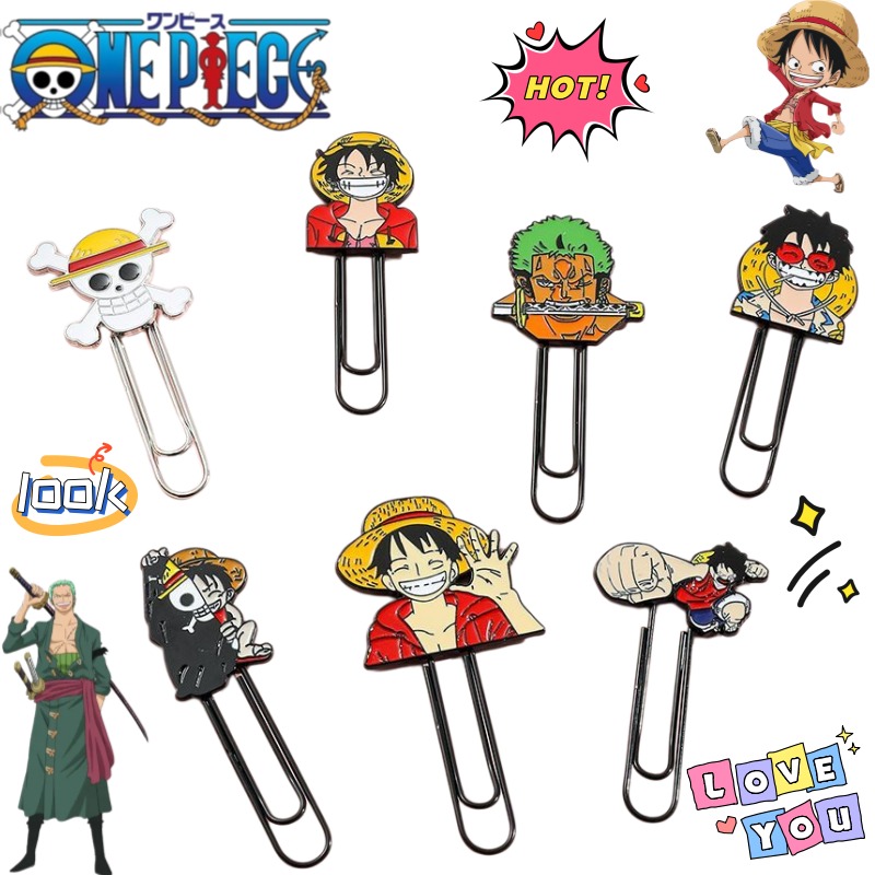 Baru One Piece Luffy Roronoa Z - Paperclip Magnetic Set ulasan dan harga