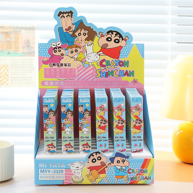 6Pcs Pena Gel Kartun Crayon Sh - Stationery Warehouse ulasan dan harga