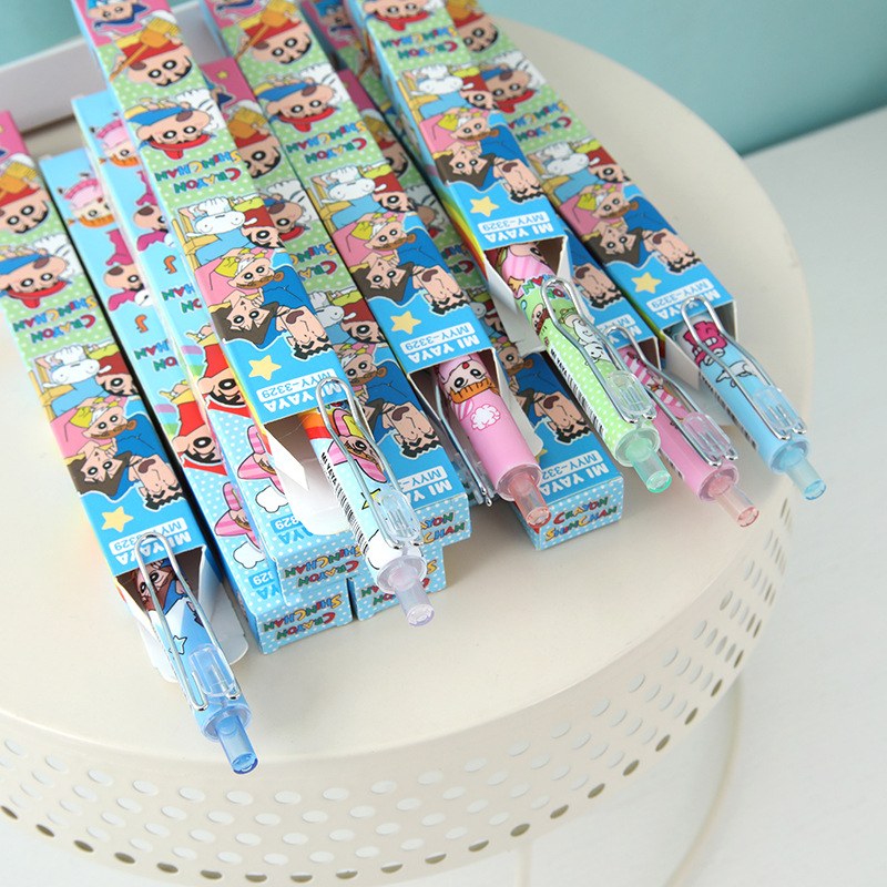 6Pcs Pena Gel Kartun Crayon Sh - Stationery Warehouse ulasan dan harga